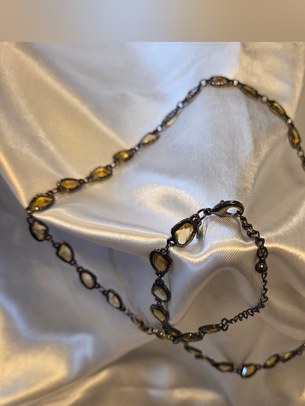 Chicos Citrine Wrap Necklace